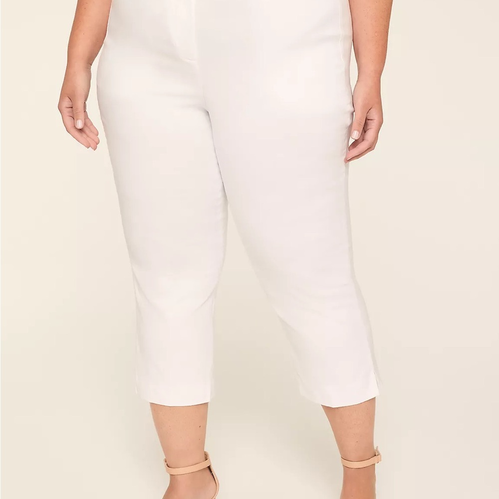 Lane Bryant Women's Cream Capris